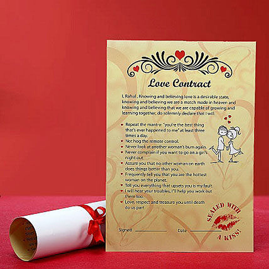 Insity on X: Come up with your own #personalised love contract to