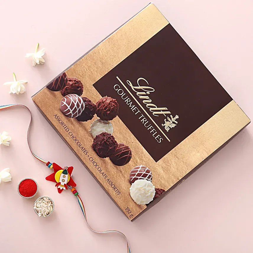 Sneh Rocket Rakhi & Lindor Gourmet Truffles