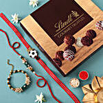 Sneh Fancy Family Rakhi Set & Lindor Gourmet Truffles