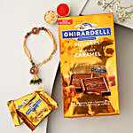 Sneh Tradition Inspired Rakhi & Milk Caramel Chocolate