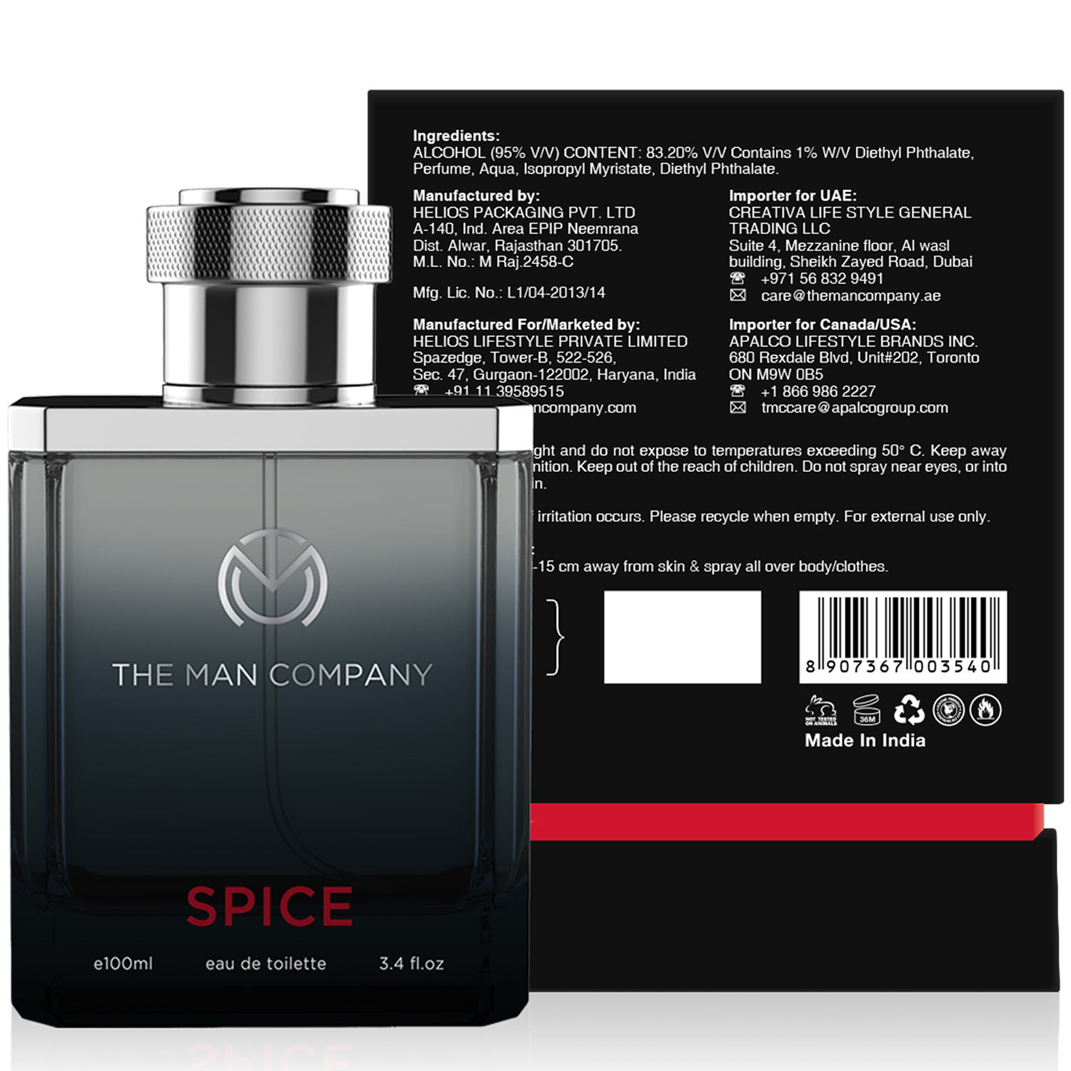 the man company spice perfume