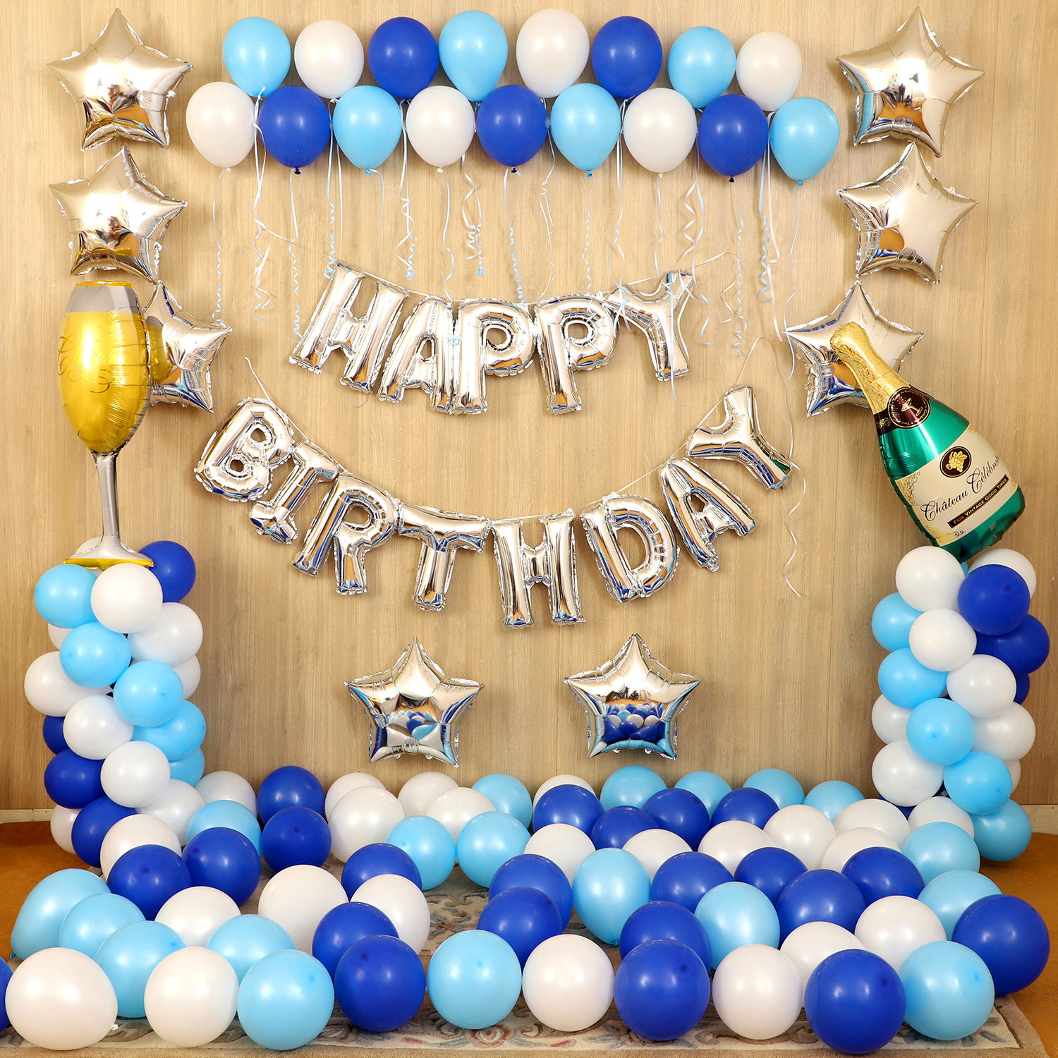 Buy/Send Blue Themed Birthday Décor Online- FNP