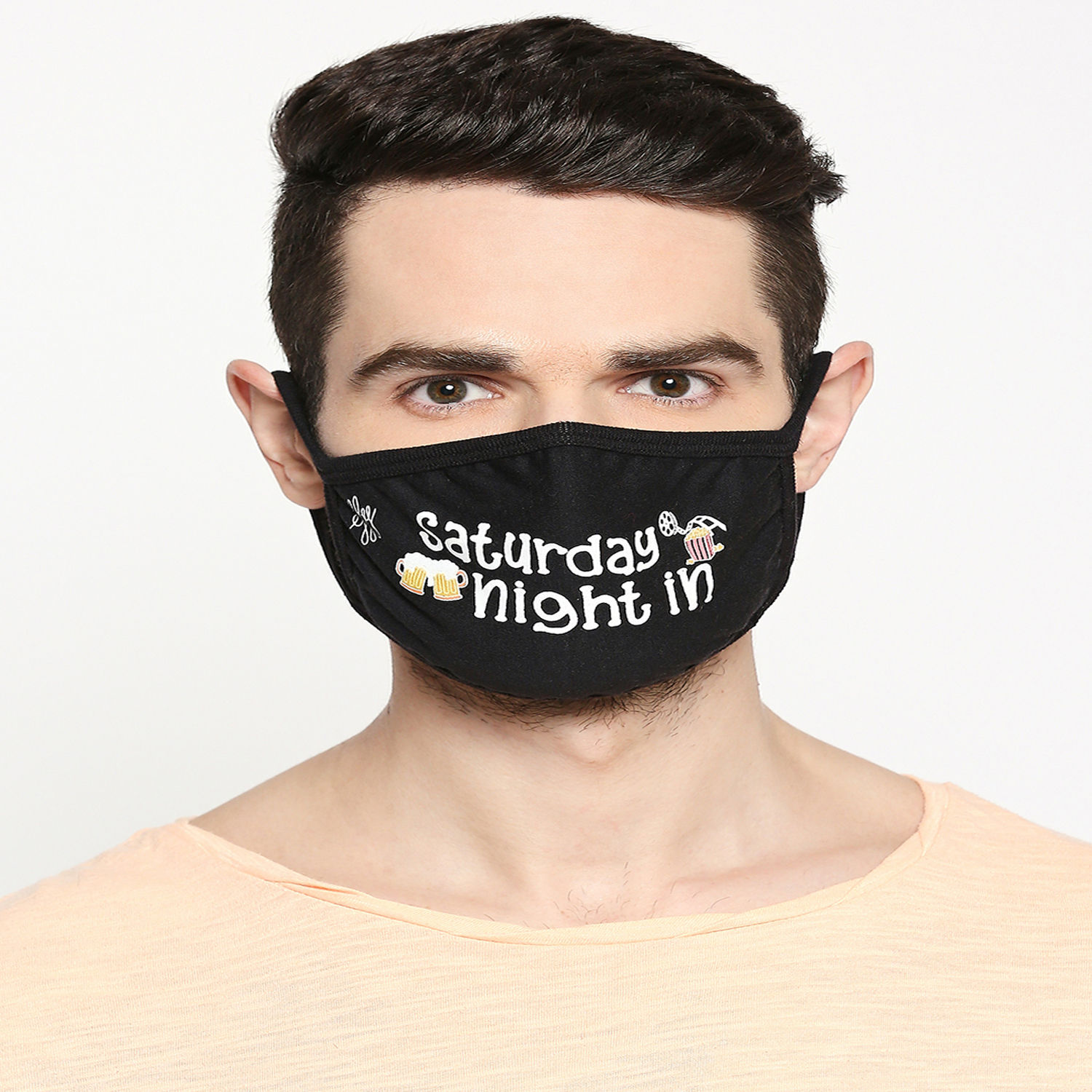 Buy/Send Funky Print Cotton Face Masks- 3 Ply Protection Online- FNP