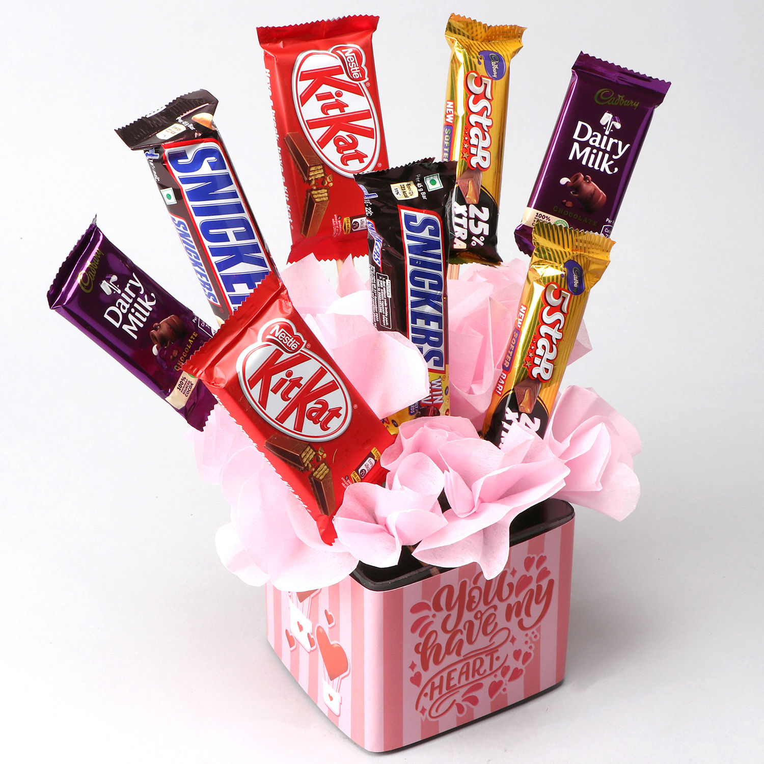 Buy/Send Chocolate Set In Cute Vase & Wish Tree Online- FNP