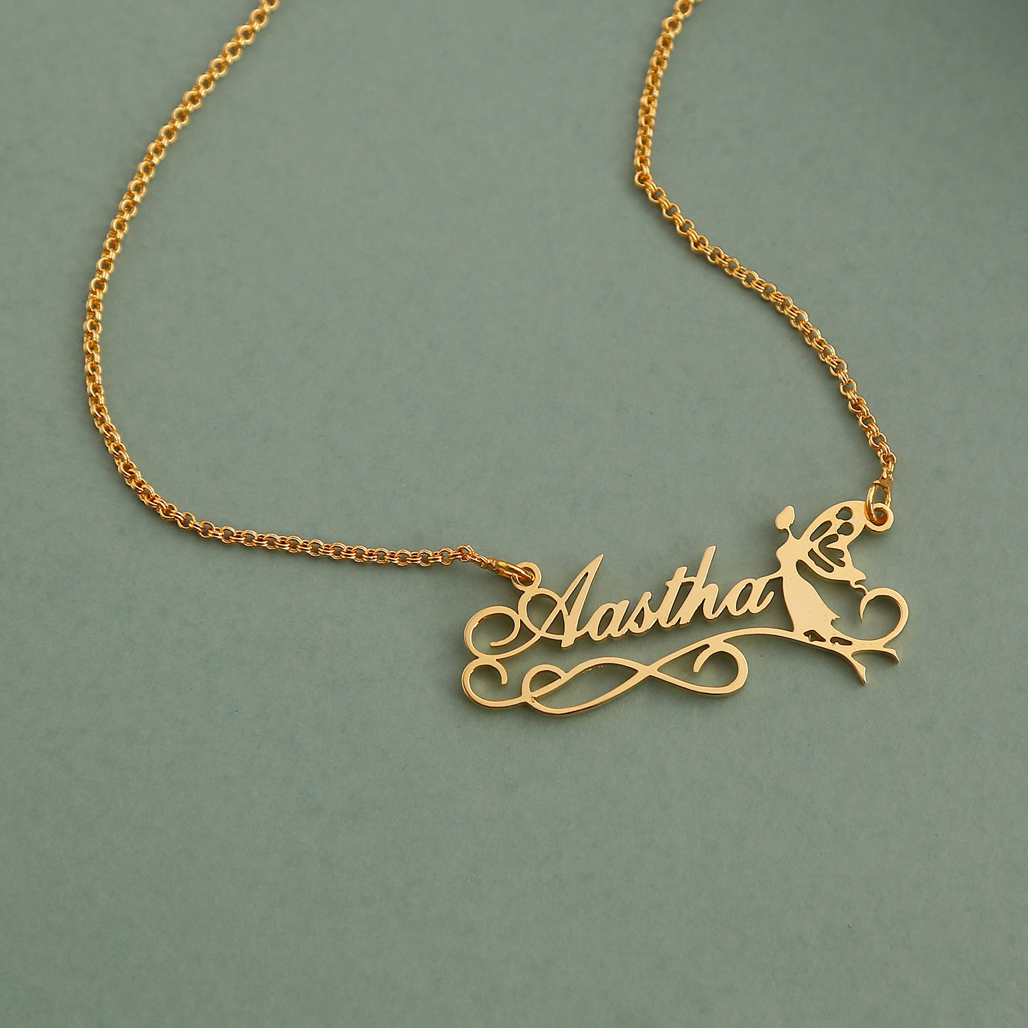 personalised angel necklace